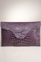 Thumbnail for your product : JJ Winters Blake Lively Croco Envelope Clutch in Purple