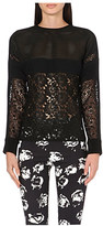 Thumbnail for your product : Ungaro Mesh and lace top