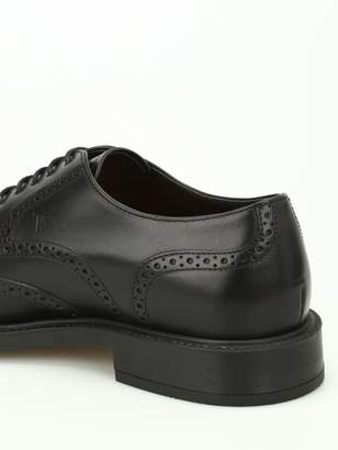 Tod's Semiglossy Leather Derby Brogues