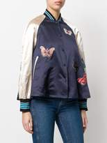 Thumbnail for your product : Valentino butterfly embroidered bomber jacket