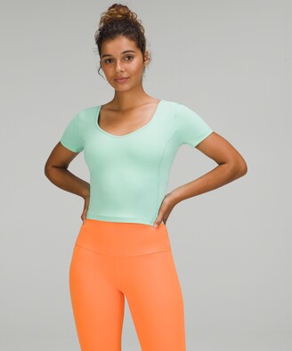 Lululemon Nulu Cropped Slim Yoga Short Sleeve Shirt - ShopStyle