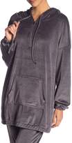 Thumbnail for your product : Free Press Oversized Velour Half Zip Hoodie