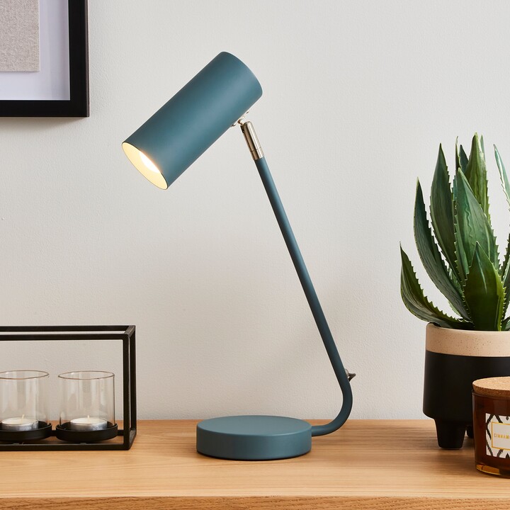 Dunelm Lilou Integrated LED Dimmable Desk Lamp Pacific Blue ShopStyle