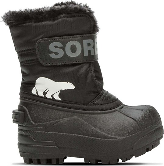 Sorel Commander Winter Boots Athletic Toddler 10T Black/Charcoal