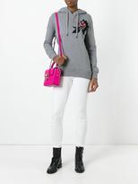 Thumbnail for your product : Dolce & Gabbana embroidered appliqué rose hoodie - women - Silk/Cotton - 38