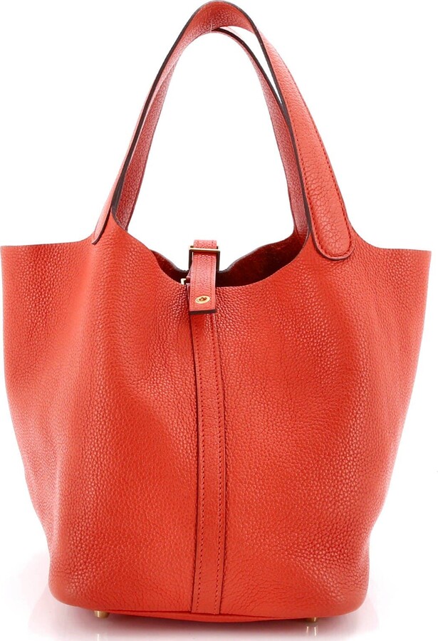 Pre-Owned Hermes Picotin Lock Bag Clemence MM