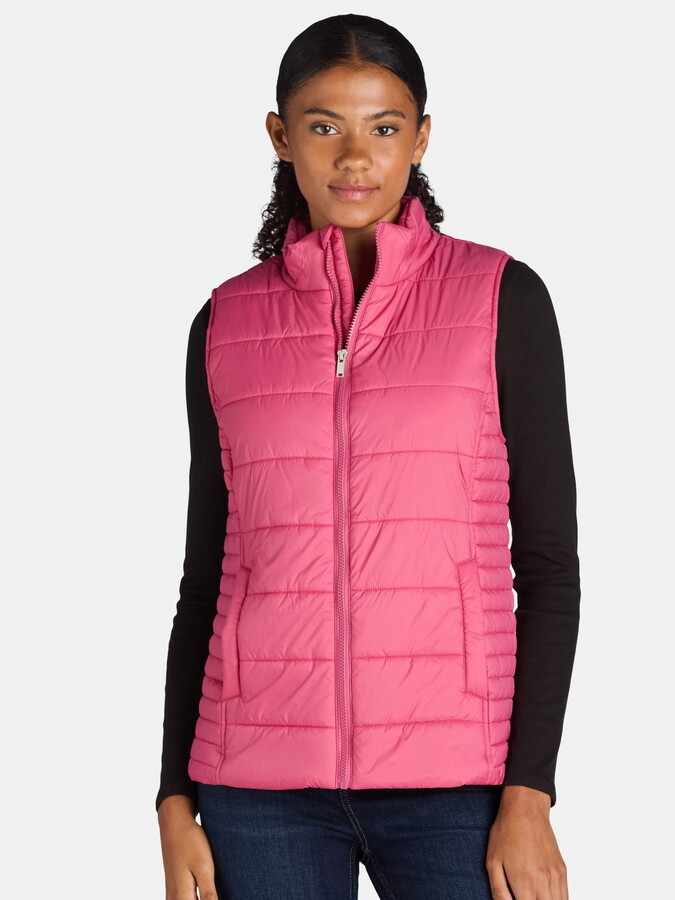 Time and Tru Women’s and Women’s Plus Puffer Vest, Sizes XS-3X