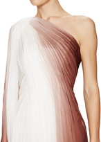 Thumbnail for your product : Monique Lhuillier Silk Chiffon Iridescent One Shoulder Gown