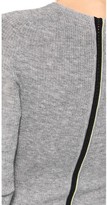 Thumbnail for your product : Alexander Wang T by Ribbed Long Sleeve Fitted Pullover