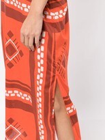 Thumbnail for your product : Johanna Ortiz Quipu Knots tropical-print midi-dress