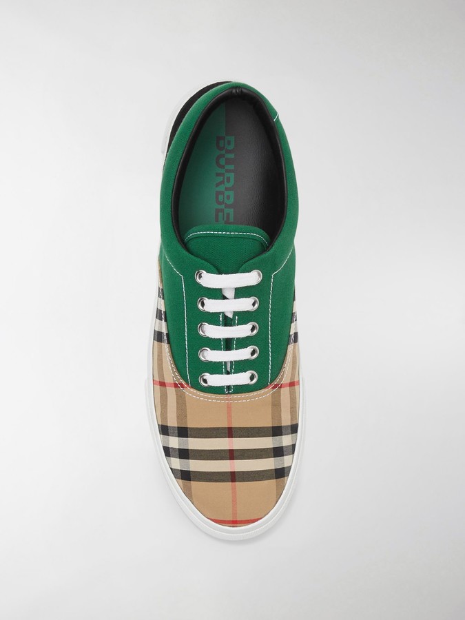 burberry colour block sneakers