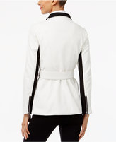 Thumbnail for your product : INC International Concepts Faux-Leather Contrast Moto Jacket, Only at Macy's