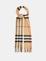 Thumbnail for your product : Burberry Classic-check Cashmere Scarf - Beige