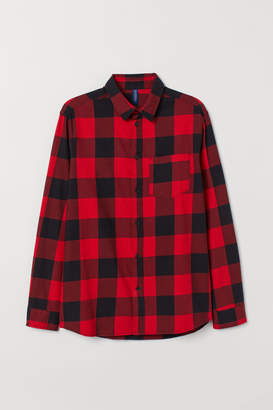 H&M Plaid Cotton Shirt - Red