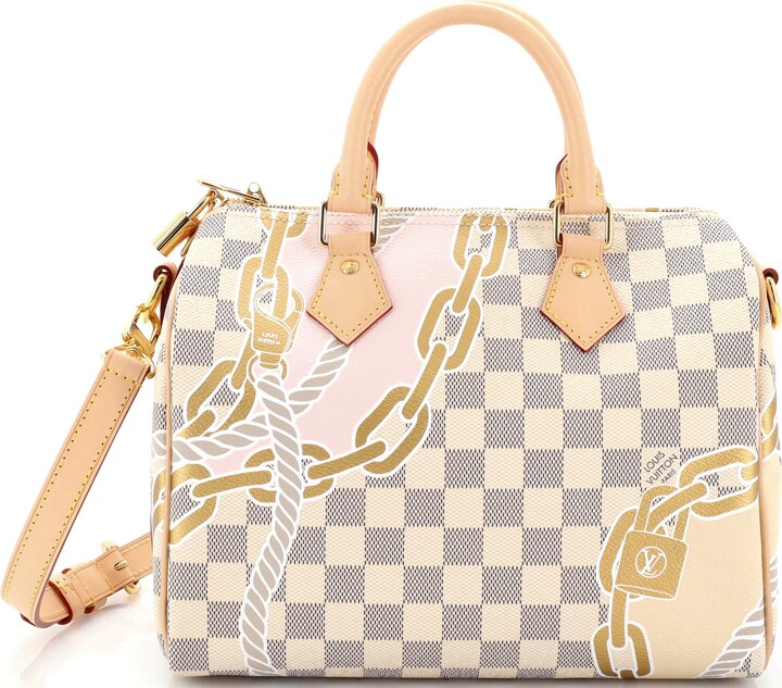 Louis Vuitton Alma Handbag Limited Edition Nautical Damier BB Print, White
