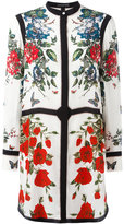 Alexander McQueen - robe-chemise à fleurs - women - Soie - 42