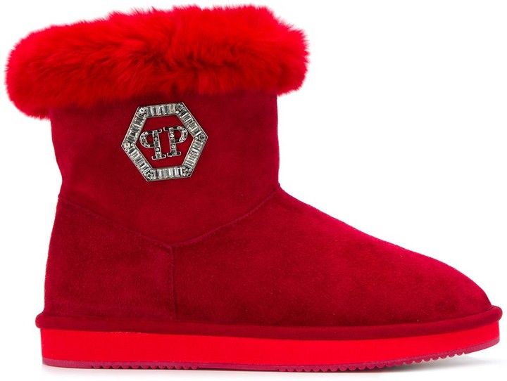 philipp plein crystal boots