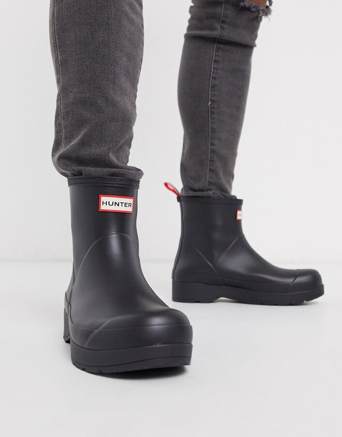 hunter play short rain boots