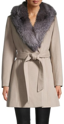 sofia cashmere wrap coat
