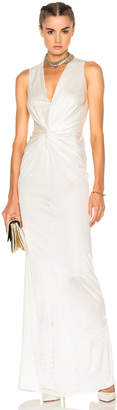 Lanvin Crossover Sleeveless Gown