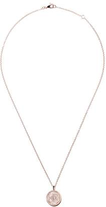 De Beers 18kt rose gold Enchanted Lotus Mother-of-Pearl Medal diamond necklace