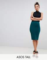 Thumbnail for your product : ASOS Tall DESIGN Tall high waisted pencil skirt