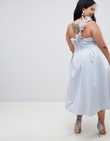 Thumbnail for your product : ASOS DESIGN Curve premium corsage strap prom dress