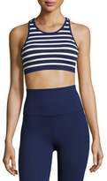 Thumbnail for your product : Beyond Yoga Sailing Stripe Sports Bralette, Blue/White