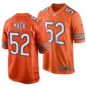 men's chicago bears khalil mack nike navy throwback game jersey