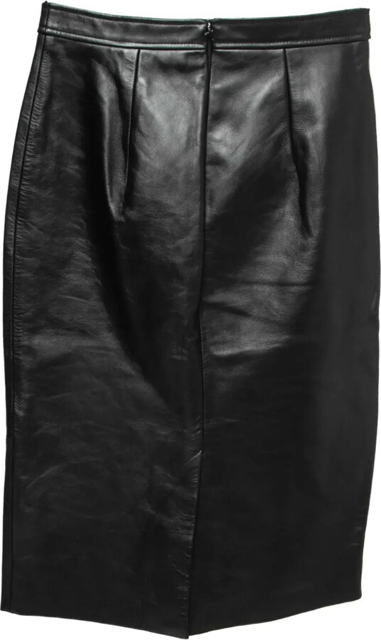 Burberry Pre-Owned 2023 Cut-Out Leather Skirt