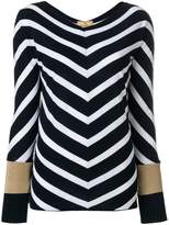 Thumbnail for your product : Fay chevron knit jumper