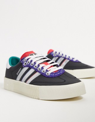 adidas original samba rose with white frills