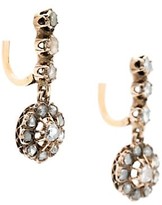 Thumbnail for your product : Stephanie Windsor Victorian 14K Yellow Gold & Diamond Cluster Drop Earrings