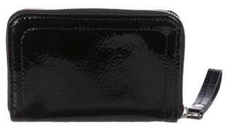 Longchamp Patent Leather Zip-Around Wallet