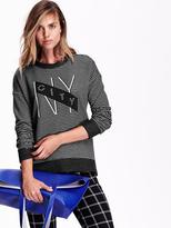 Thumbnail for your product : Old Navy Striped Graphic Sweater