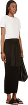 Thumbnail for your product : J.W.Anderson Black Wool Pleated & Gathered Apron Skirt