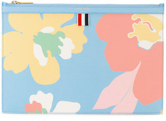 Thom Browne floral clutch bag - women - Cotton/Leather - One Size