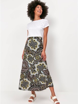 M&Co Paisley print maxi skirt