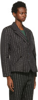 Thumbnail for your product : Martine Rose Black A-Messina Blazer