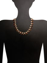 Thumbnail for your product : Leslie Danzis Antique Gold & Crystal Station Necklace
