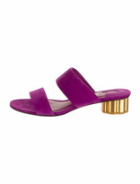 Thumbnail for your product : Ferragamo Suede Mules w/ Tags Purple