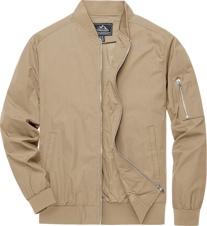 mens tan spring jacket