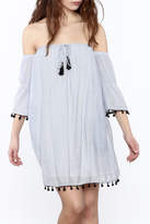 Thumbnail for your product : Lush Off Shoulder Pom Dress