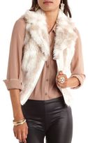 Thumbnail for your product : Charlotte Russe Ribbed Faux-Fur Vest
