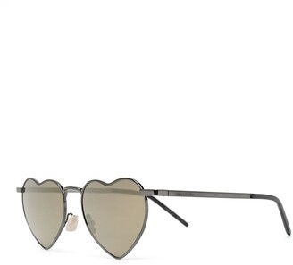 Saint Laurent Loulou heart-frame sunglasses