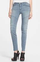 Thumbnail for your product : Current/Elliott 'The Moto Ankle Skinny' Jeans (Briggs)