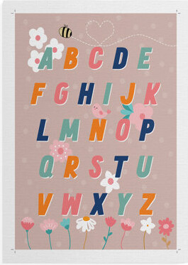 Ophelia & Co. Floral Alphabet -Canvas Print Only - NOT FRAMED