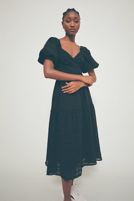 ASTR the Label Sonnet Puff Sleeve Midi 