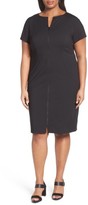 Thumbnail for your product : Lafayette 148 New York Plus Size Women's Deja Zip Sheath Dress