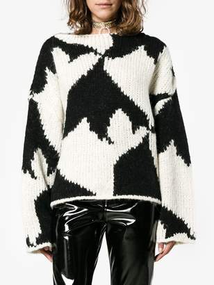Dries Van Noten tano geometric oversized sweater